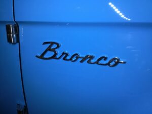 new bronco "script" emblem with mounting hardware
