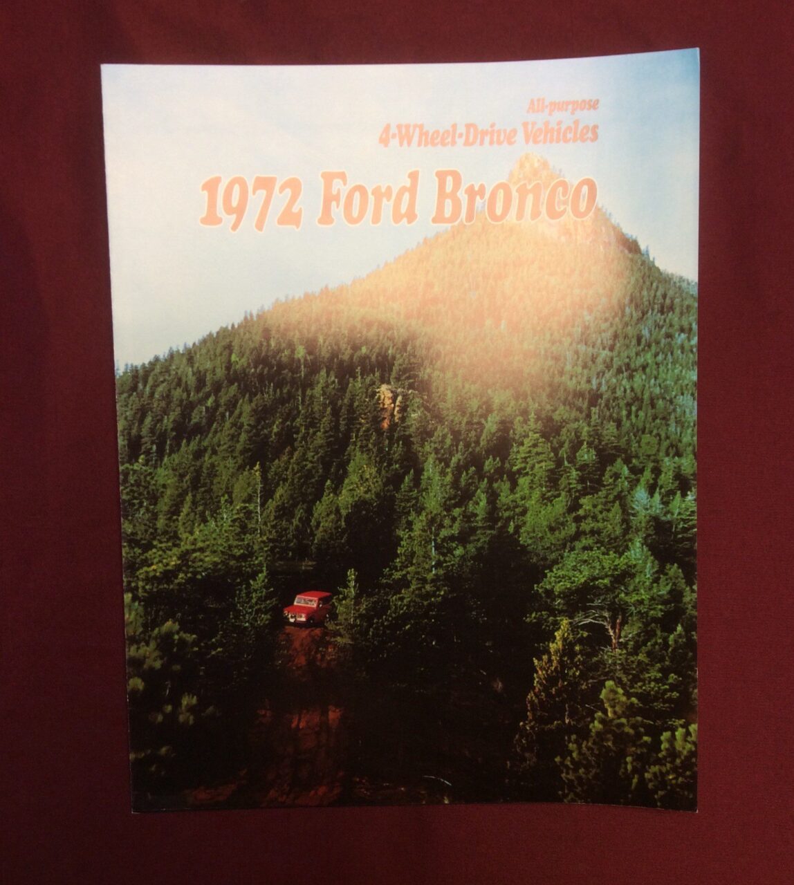 1972 bronco dealer sales brochure reprint