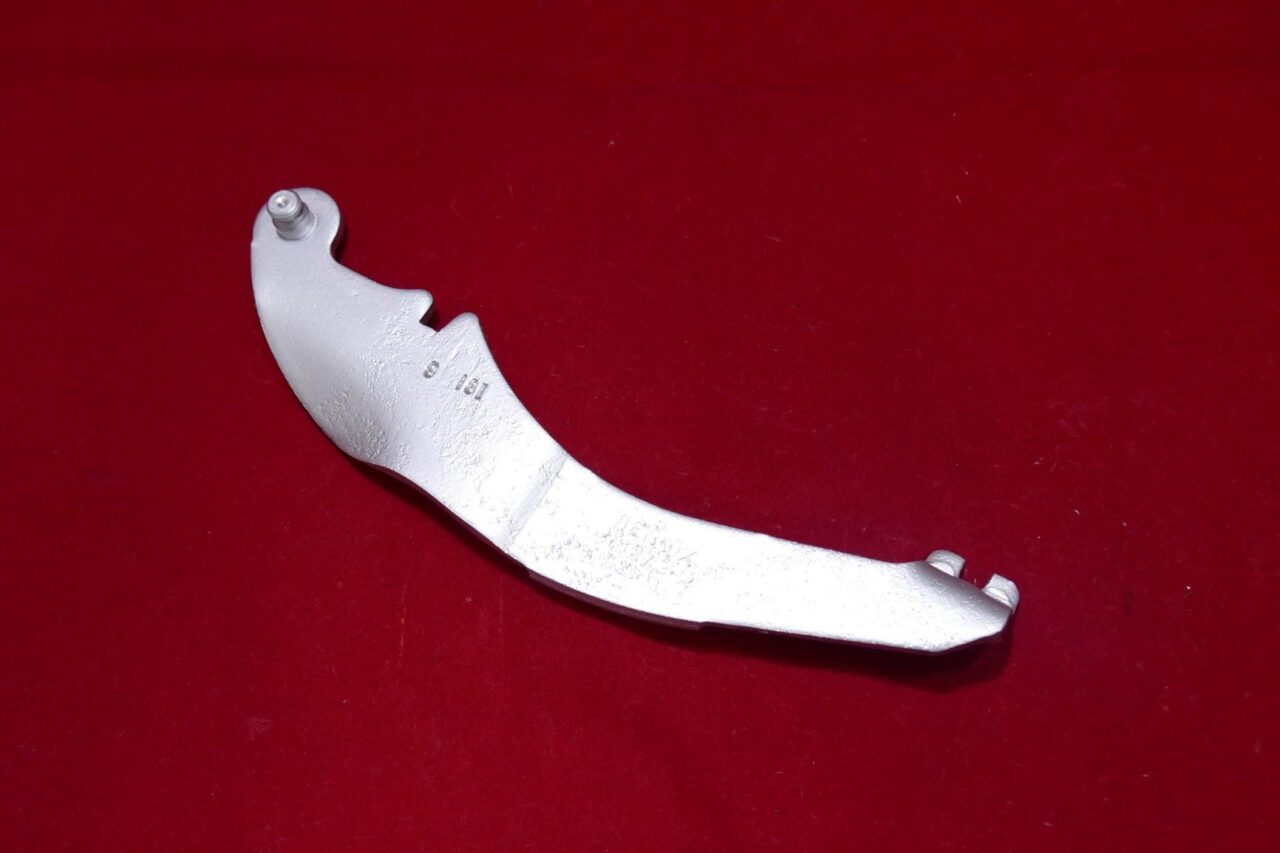 Parking Brake Lever, Right (Passenger) Side. Ford 9" Rear. With 11" Drum Brakes.