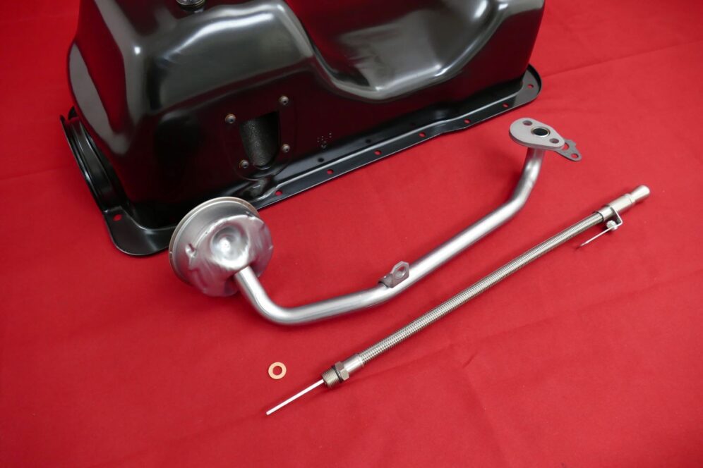 Bronco 289 / 302 Replacement Oil Pan Kit With Pickup Tube And Dipstick.