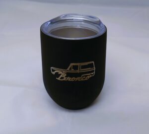 Ford Bronco Silhouette 9oz Tumbler With Lid - Black