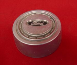Steering Wheel Horn Button, Argent Finish, Used. 2