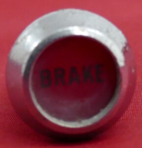 Brake Warning Light Lens / Bezel, OEM, Used.